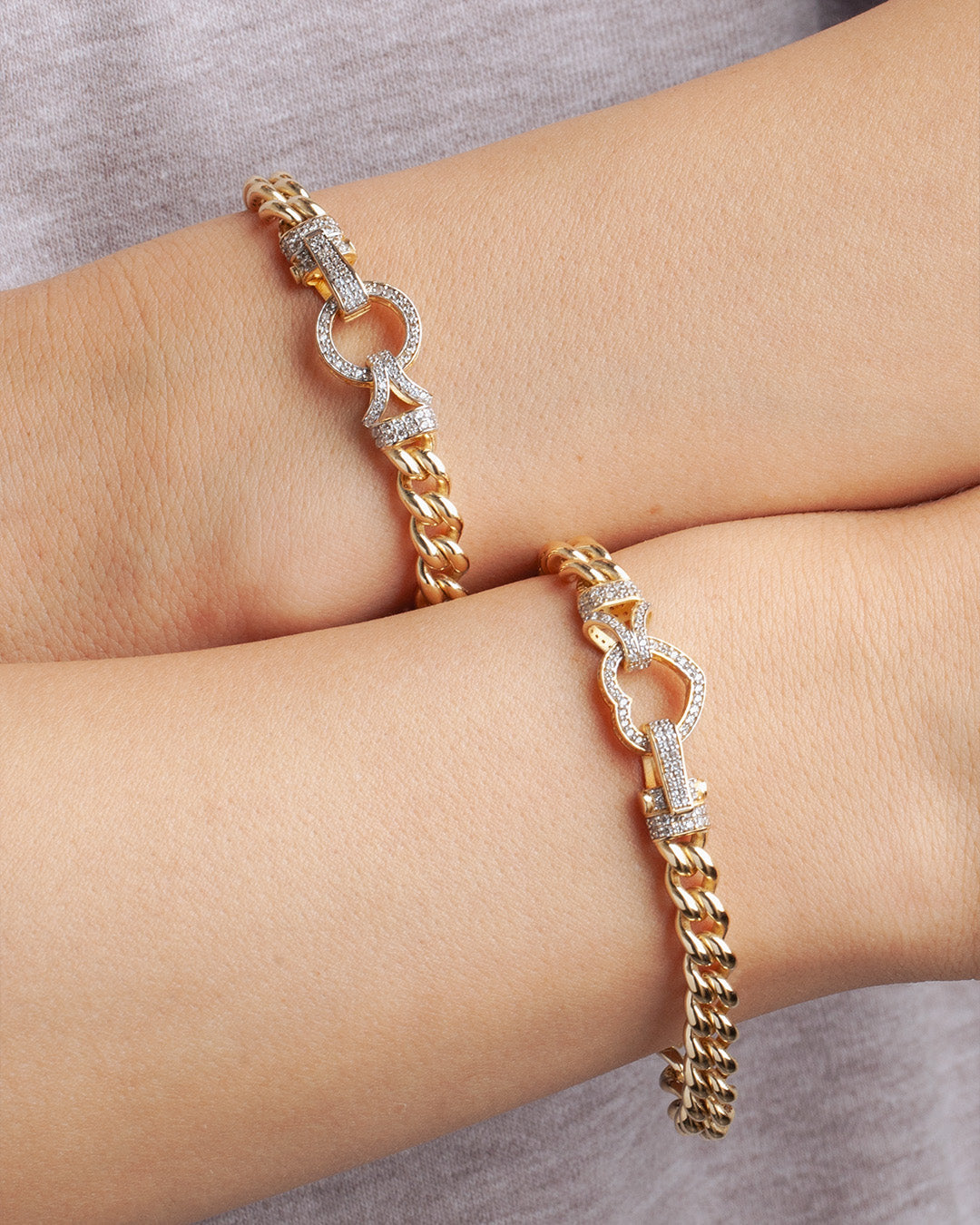 Love 7mm Rose Gold Bracelet With Stone