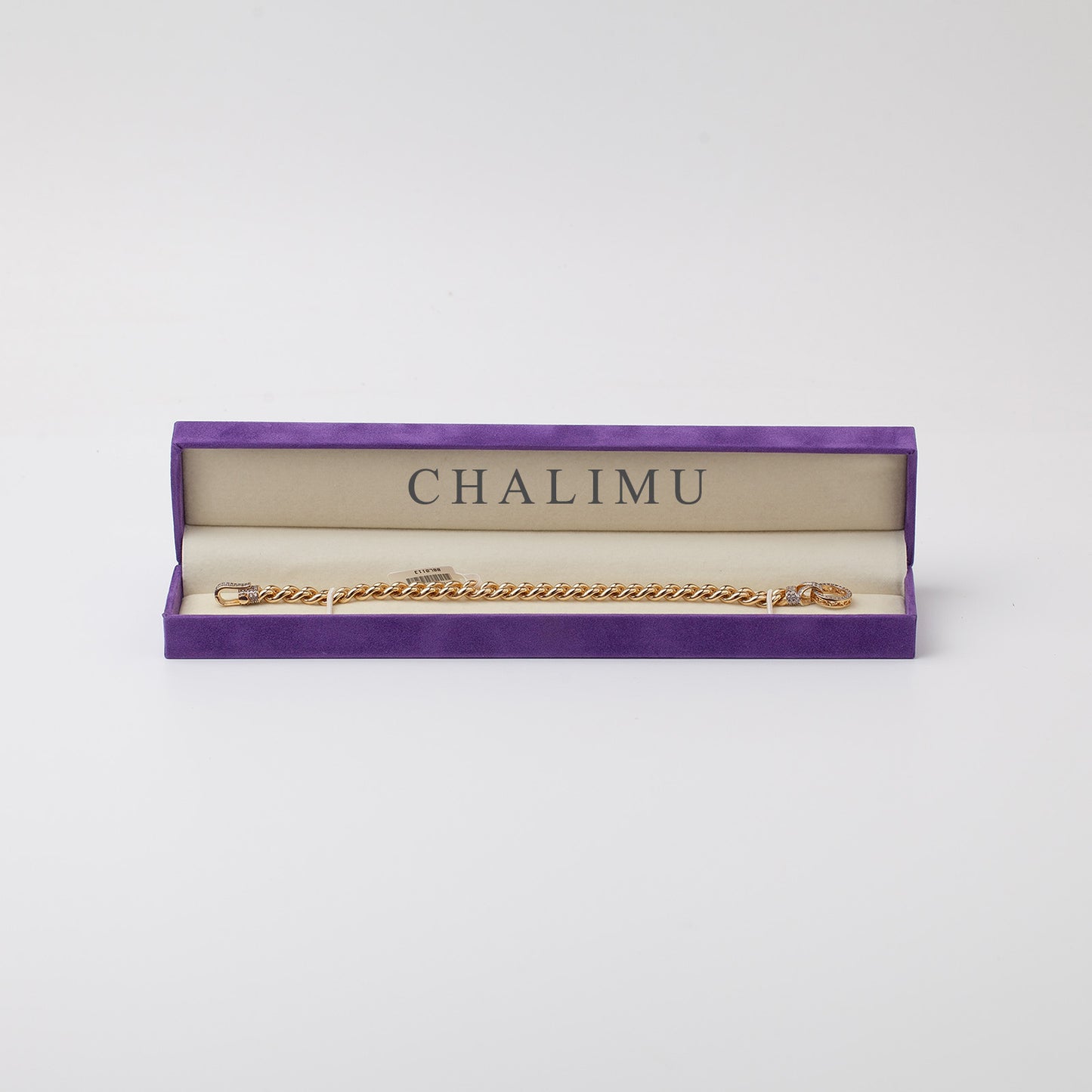 Hook 10mm Rose Gold Bracelet With Stone