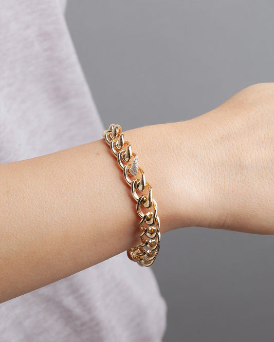 Lien Céleste - Gold Bracelet With Stone