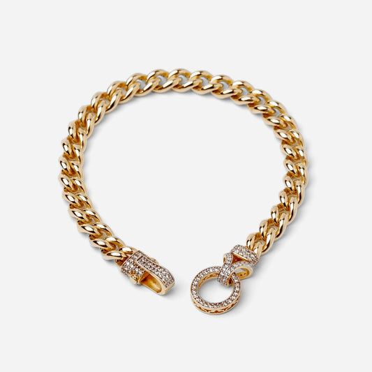Liens de Grâce - Circle Motiff Gold Bracelet