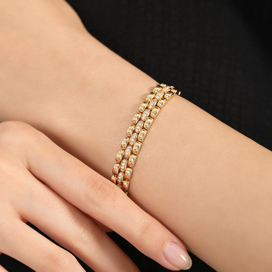 Lorenzo 9MM 14K Gold Bracelet With Gemtone