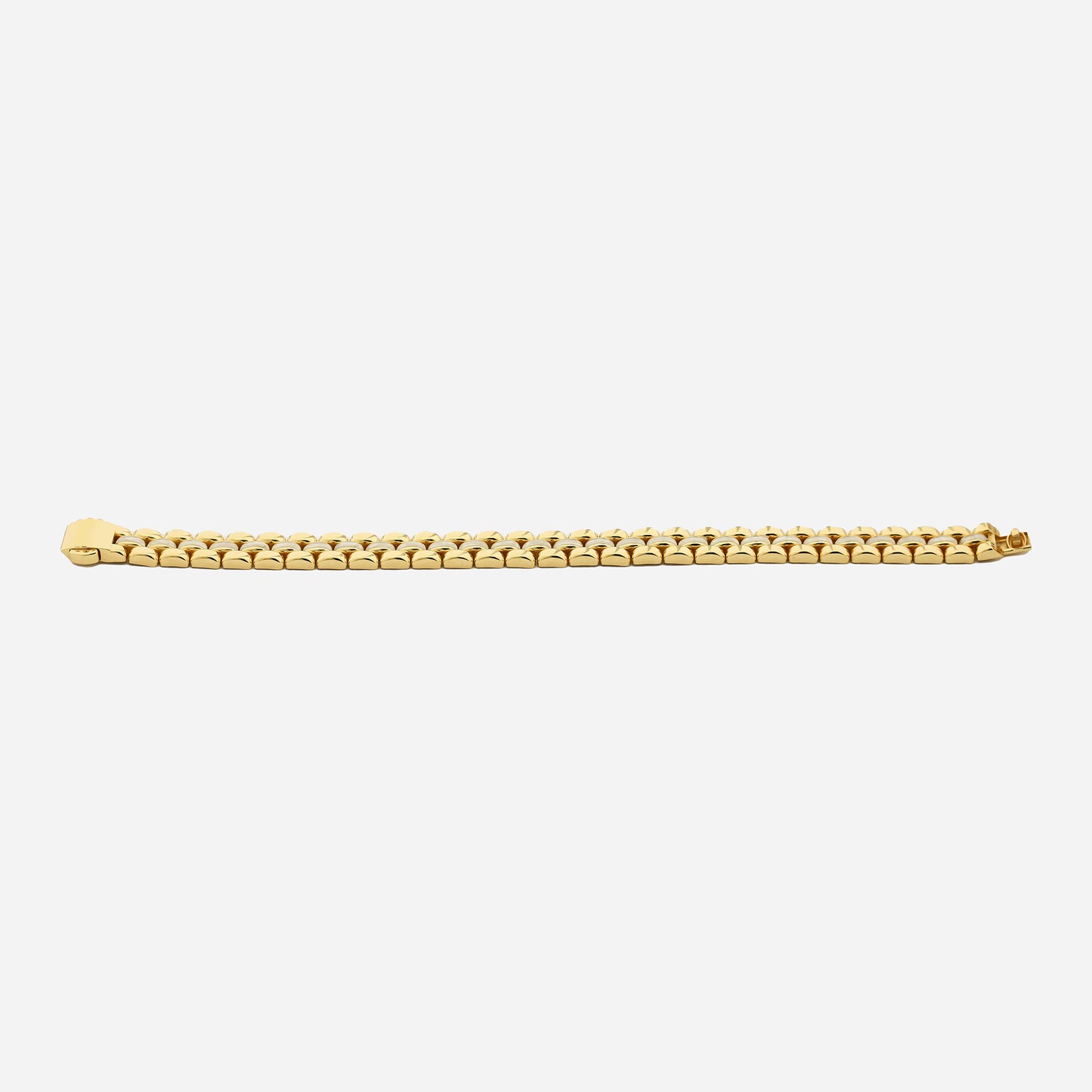 Lorenzo 9MM 14K  Gold Bracelet With Pearl Enamel