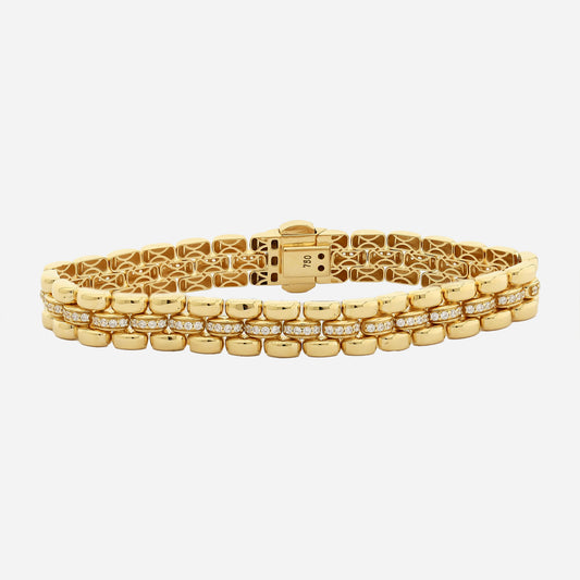 Lorenzo 9MM 14K Gold Bracelet With Gemtone