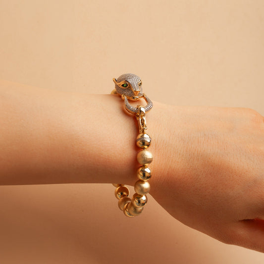 Jardin Panthère - Sarı Altın Bilezik