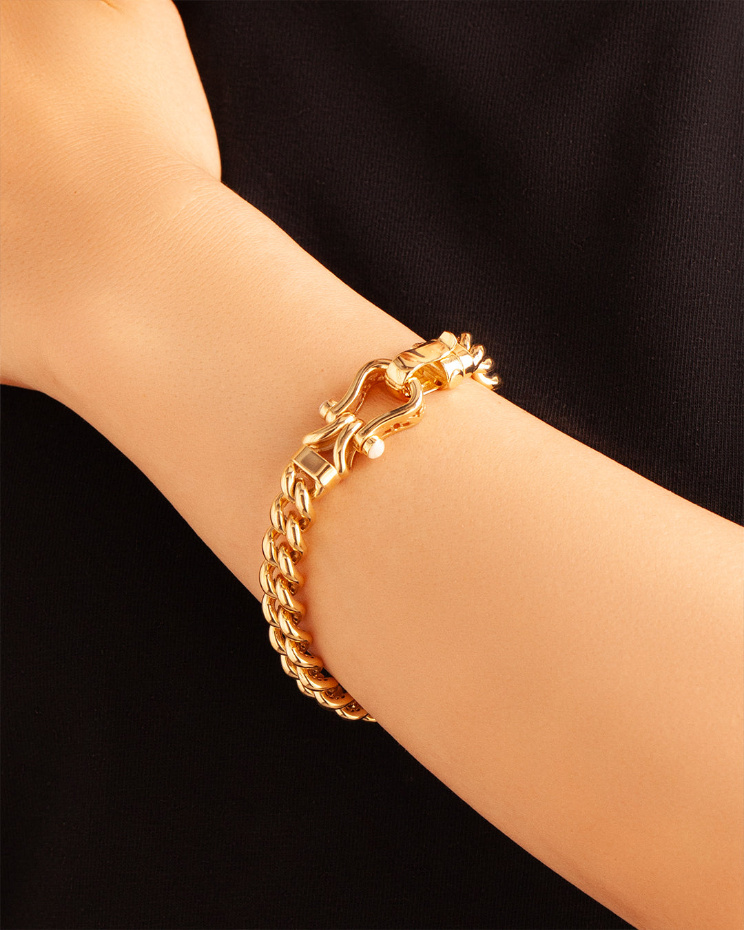 Ricardo 14K Gold Bracelet With Pearl Color Enemal