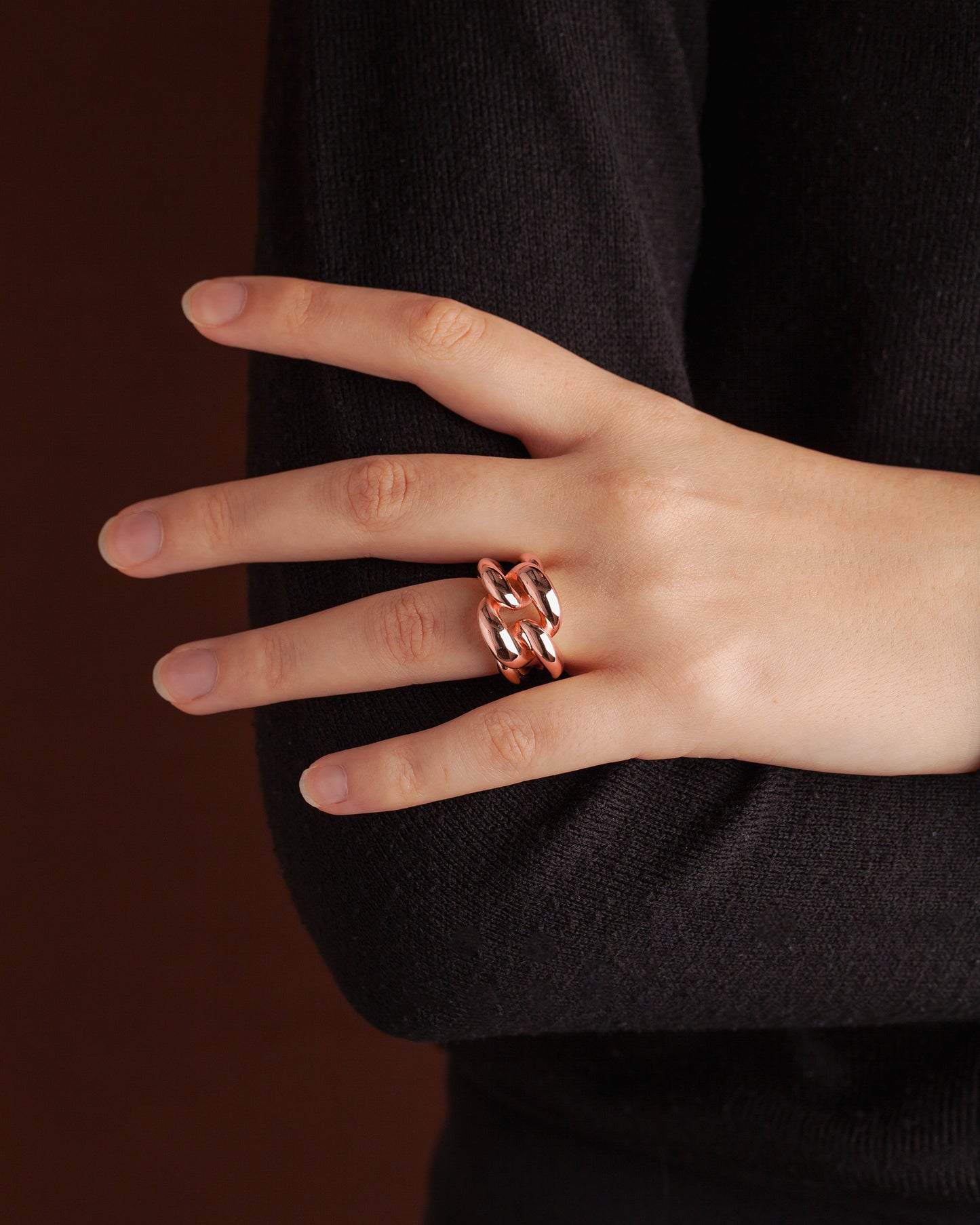 Ricardo Large Rose Gold Ring