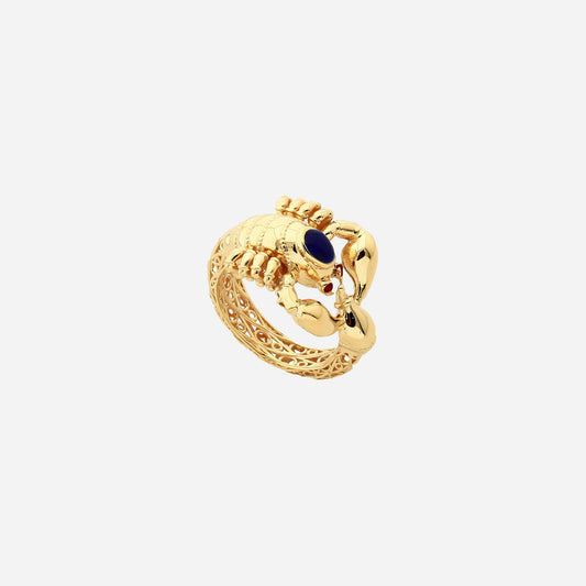 Fauna Scorpio Gold Ring