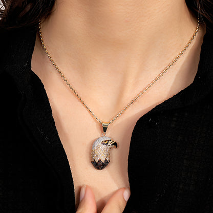 Fauna, Eagle 14K Gold Necklace with Chain