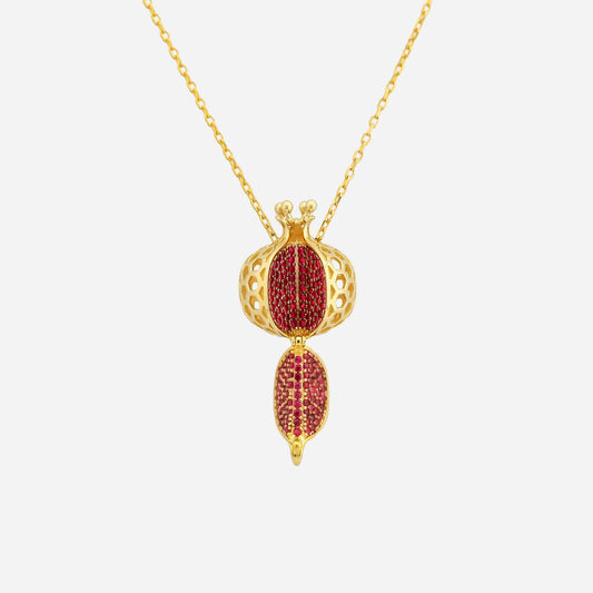 Secret Pomegranate 14K Gold Necklace